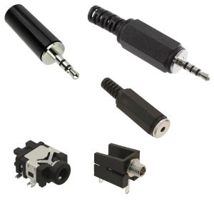2.5 mm phone connectors